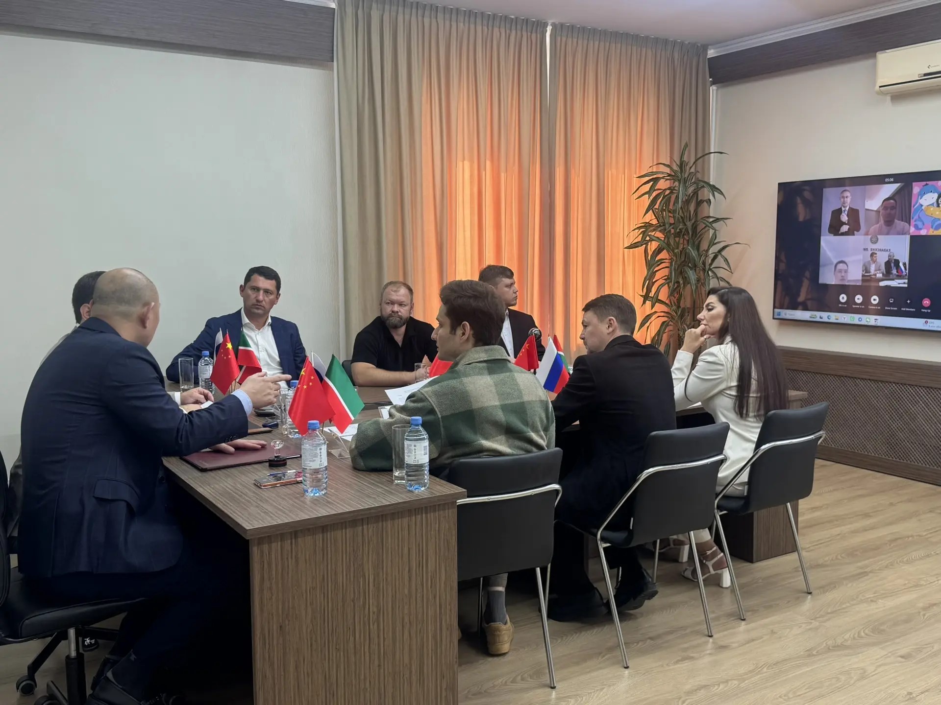 Видеоконференция с коллегами из Китая