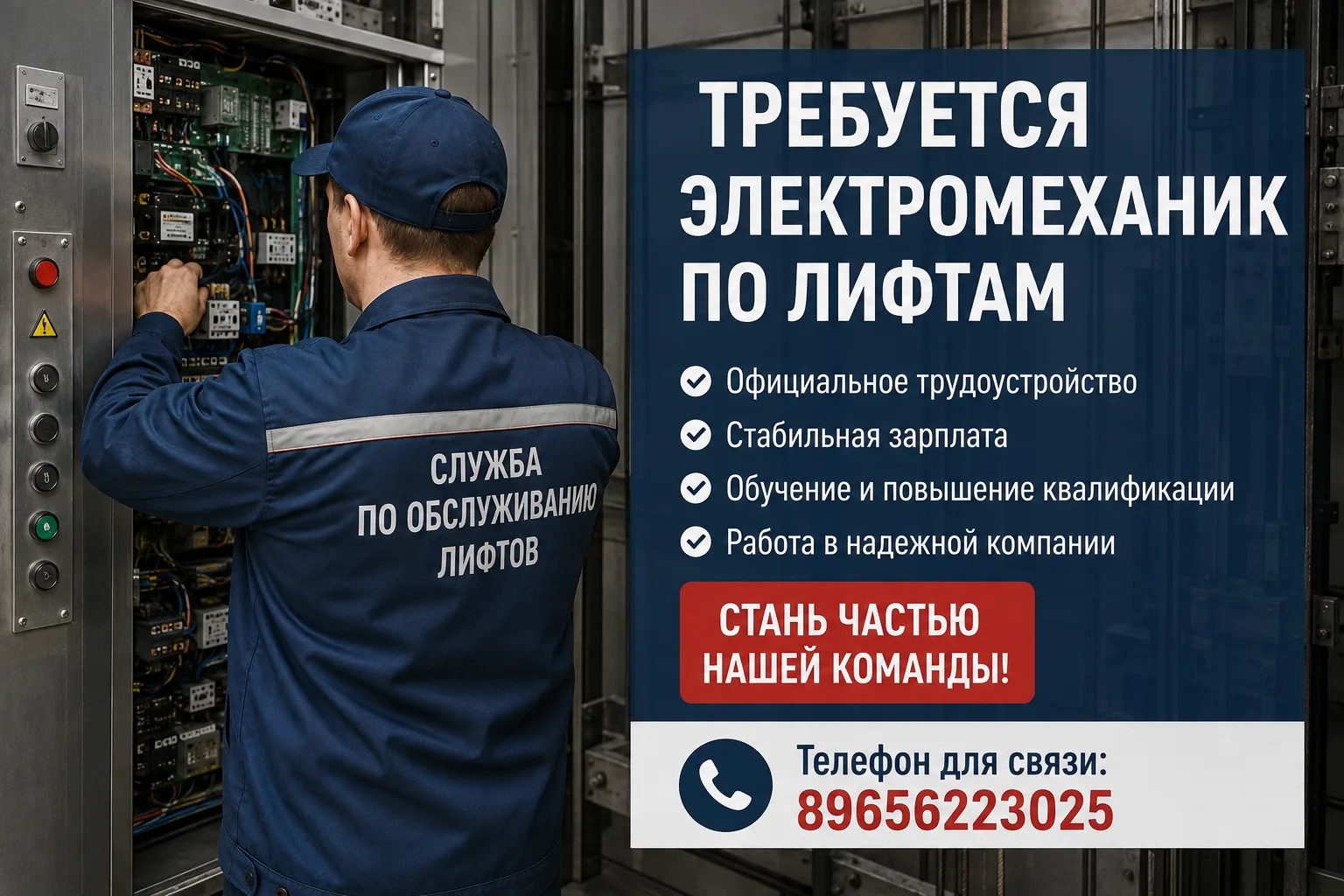 Электромеханик по лифтам